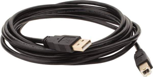 Tripp-Lite - 10' Long, USB A/B Computer Cable - Black, Male x Male - Exact Tool & Supply