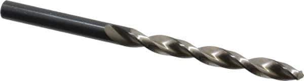 Walter-Titex - 6.4mm 130° Cobalt Jobber Drill - Oxide Finish, Right Hand Cut, Parabolic Flute, Straight Shank, 101mm OAL, Standard Point - Exact Tool & Supply