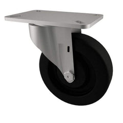 E.R. Wagner - 3" Diam x 1-1/4" Wide x 3-3/4" OAH Top Plate Mount Swivel Caster - Phenolic, 250 Lb Capacity, Plain Bearing, 3-1/8 x 4-1/8" Plate - Exact Tool & Supply