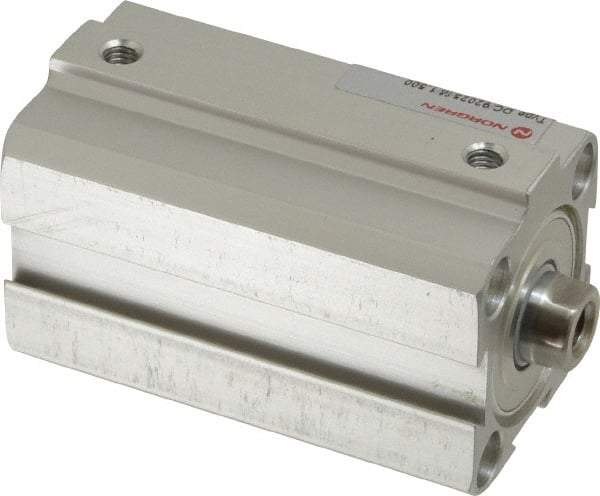 Norgren - 1-1/2" Stroke x 1" Bore Double Acting Air Cylinder - 10-32 Port, 1/4-28 Rod Thread, 145 Max psi, 23 to 176°F - Exact Tool & Supply