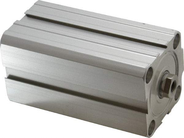 Norgren - 2-1/2" Stroke x 1-1/2" Bore Double Acting Air Cylinder - 1/8 Port, 5/16-24 Rod Thread, 145 Max psi, 23 to 176°F - Exact Tool & Supply