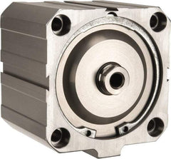 Norgren - 2" Stroke x 4" Bore Double Acting Air Cylinder - 1/4 Port, 1/2-20 Rod Thread, 145 Max psi, 23 to 176°F - Exact Tool & Supply