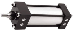 Norgren - 2" Stroke x 4" Bore Single Acting Air Cylinder - 1/2 Port, 3/4-16 Rod Thread, 250 Max psi, -20 to 200°F - Exact Tool & Supply