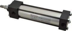 Norgren - 5" Stroke x 1-1/2" Bore Single Acting Air Cylinder - 3/8 Port, 7/16-20 Rod Thread, 250 Max psi, -20 to 200°F - Exact Tool & Supply