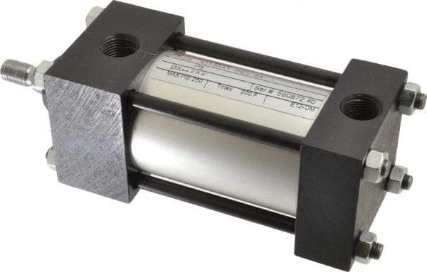 Norgren - 2" Stroke x 2" Bore Single Acting Air Cylinder - 3/8 Port, 7/16-20 Rod Thread, 250 Max psi, -20 to 200°F - Exact Tool & Supply