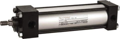 Norgren - 6" Stroke x 2" Bore Single Acting Air Cylinder - 3/8 Port, 7/16-20 Rod Thread, 250 Max psi, -20 to 200°F - Exact Tool & Supply