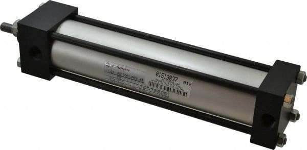Norgren - 8" Stroke x 2" Bore Single Acting Air Cylinder - 3/8 Port, 7/16-20 Rod Thread, 250 Max psi, -20 to 200°F - Exact Tool & Supply