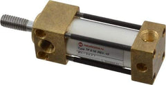 Norgren - 1" Stroke x 3/4" Bore Single Acting Air Cylinder - 1/8 Port, 5/16-18 Rod Thread, 150 Max psi, -20 to 200°F - Exact Tool & Supply