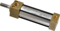 Norgren - 2" Stroke x 3/4" Bore Single Acting Air Cylinder - 1/8 Port, 5/16-18 Rod Thread, 150 Max psi, -20 to 200°F - Exact Tool & Supply