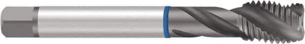 Emuge - 1-1/8 - 8 UN 4 Flute 2B Modified Bottoming Spiral Flute Tap - Cobalt, Oxide Finish, 7.087" OAL, Right Hand Flute, Right Hand Thread, Series Enorm - Exact Tool & Supply