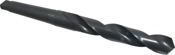 Interstate - 1-3/8", 4MT 118° Point High Speed Steel Taper Shank Drill Bit - Exact Tool & Supply