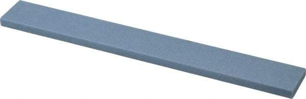 Norton - 80 Grit Aluminum Oxide Rectangular Polishing Stone - Medium Grade, 1" Wide x 8" Long x 1/4" Thick - Exact Tool & Supply