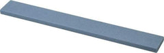 Norton - 80 Grit Aluminum Oxide Rectangular Polishing Stone - Medium Grade, 1" Wide x 8" Long x 1/4" Thick - Exact Tool & Supply