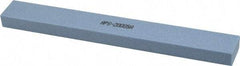 Norton - 80 Grit Aluminum Oxide Rectangular Polishing Stone - Medium Grade, 1" Wide x 8" Long x 1/2" Thick - Exact Tool & Supply