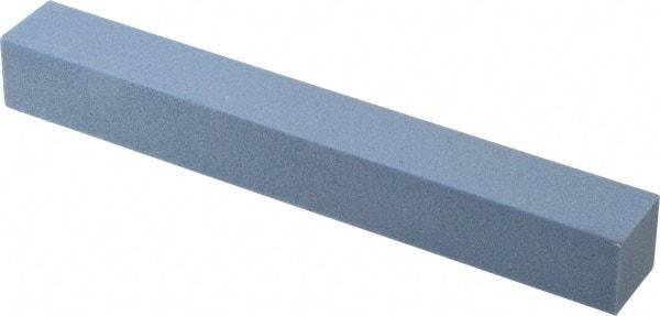 Norton - 80 Grit Aluminum Oxide Square Polishing Stone - Medium Grade, 1" Wide x 8" Long x 1" Thick - Exact Tool & Supply