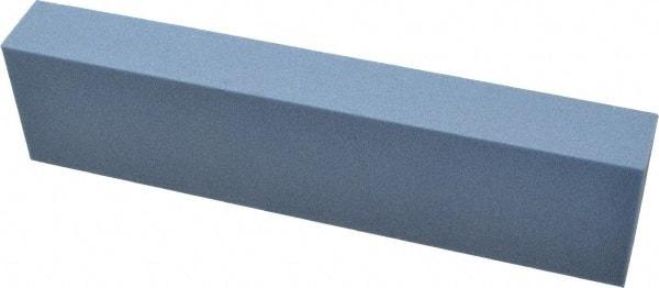 Norton - 80 Grit Aluminum Oxide Rectangular Polishing Stone - Medium Grade, 2" Wide x 8" Long x 1" Thick - Exact Tool & Supply