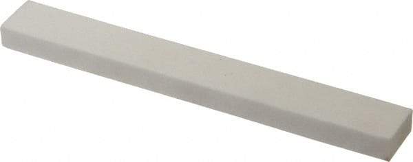 Norton - 100 Grit Aluminum Oxide Rectangular Polishing Stone - Fine Grade, 1" Wide x 8" Long x 1/2" Thick - Exact Tool & Supply