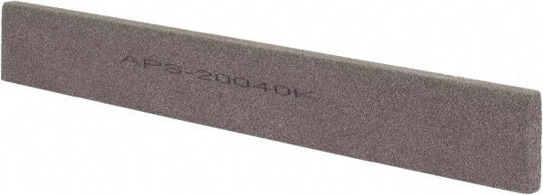 Norton - 120 Grit Aluminum Oxide Rectangular Polishing Stone - Fine Grade, 1" Wide x 8" Long x 1/4" Thick - Exact Tool & Supply