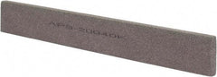 Norton - 120 Grit Aluminum Oxide Rectangular Polishing Stone - Fine Grade, 1" Wide x 8" Long x 1/4" Thick - Exact Tool & Supply