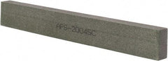 Norton - 120 Grit Aluminum Oxide Rectangular Polishing Stone - Fine Grade, 1" Wide x 8" Long x 1/2" Thick - Exact Tool & Supply