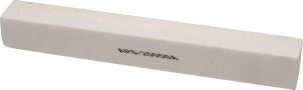 Norton - 120 Grit Aluminum Oxide Square Polishing Stone - Fine Grade, 1" Wide x 8" Long x 1" Thick - Exact Tool & Supply