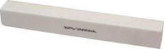 Norton - 120 Grit Aluminum Oxide Square Polishing Stone - Fine Grade, 1" Wide x 8" Long x 1" Thick - Exact Tool & Supply