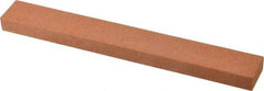 Norton - 150 Grit Aluminum Oxide Rectangular Polishing Stone - Very Fine Grade, 1" Wide x 8" Long x 1/2" Thick - Exact Tool & Supply