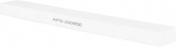 Norton - 180 Grit Aluminum Oxide Rectangular Polishing Stone - Very Fine Grade, 1" Wide x 8" Long x 1/2" Thick - Exact Tool & Supply