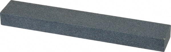 Made in USA - 120 Grit Aluminum Oxide Rectangular Polishing Stone - Fine Grade, 1" Wide x 6" Long x 1/2" Thick - Exact Tool & Supply