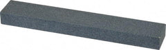 Made in USA - 120 Grit Aluminum Oxide Rectangular Polishing Stone - Fine Grade, 1" Wide x 6" Long x 1/2" Thick - Exact Tool & Supply