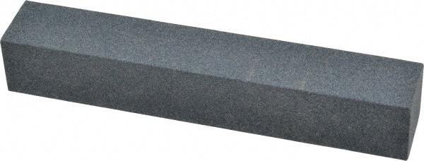 Made in USA - 120 Grit Aluminum Oxide Square Polishing Stone - Fine Grade, 1" Wide x 6" Long x 1" Thick - Exact Tool & Supply