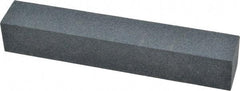 Made in USA - 120 Grit Aluminum Oxide Square Polishing Stone - Fine Grade, 1" Wide x 6" Long x 1" Thick - Exact Tool & Supply
