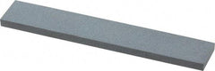 Made in USA - 180 Grit Aluminum Oxide Rectangular Polishing Stone - Very Fine Grade, 1" Wide x 6" Long x 1/4" Thick - Exact Tool & Supply