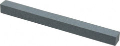 Made in USA - 180 Grit Aluminum Oxide Square Polishing Stone - Very Fine Grade, 1/2" Wide x 6" Long x 1/2" Thick - Exact Tool & Supply