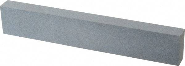 Made in USA - 180 Grit Aluminum Oxide Rectangular Polishing Stone - Very Fine Grade, 1" Wide x 6" Long x 1/2" Thick - Exact Tool & Supply