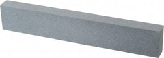 Made in USA - 180 Grit Aluminum Oxide Rectangular Polishing Stone - Very Fine Grade, 1" Wide x 6" Long x 1/2" Thick - Exact Tool & Supply