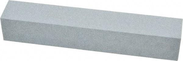 Made in USA - 180 Grit Aluminum Oxide Square Polishing Stone - Very Fine Grade, 1" Wide x 6" Long x 1" Thick - Exact Tool & Supply