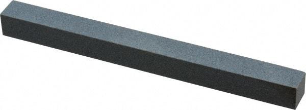 Made in USA - 220 Grit Aluminum Oxide Square Polishing Stone - Very Fine Grade, 1/2" Wide x 6" Long x 1/2" Thick - Exact Tool & Supply