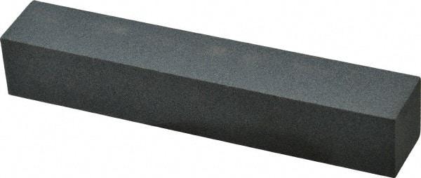 Made in USA - 220 Grit Aluminum Oxide Square Polishing Stone - Very Fine Grade, 1" Wide x 6" Long x 1" Thick - Exact Tool & Supply
