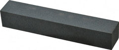 Made in USA - 220 Grit Aluminum Oxide Square Polishing Stone - Very Fine Grade, 1" Wide x 6" Long x 1" Thick - Exact Tool & Supply