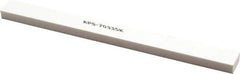 Made in USA - 320 Grit Aluminum Oxide Rectangular Polishing Stone - Extra Fine Grade, 1/2" Wide x 6" Long x 1/4" Thick - Exact Tool & Supply