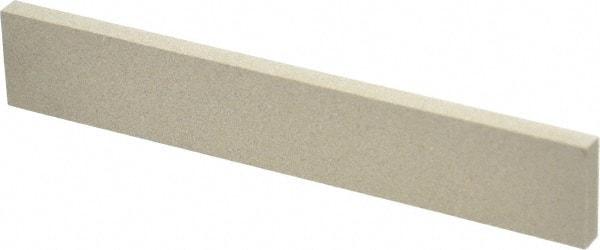 Made in USA - 320 Grit Aluminum Oxide Rectangular Polishing Stone - Extra Fine Grade, 1" Wide x 6" Long x 1/4" Thick - Exact Tool & Supply