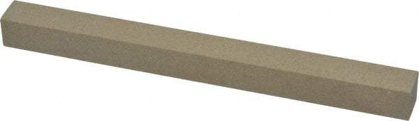Made in USA - 320 Grit Aluminum Oxide Square Polishing Stone - Extra Fine Grade, 1/2" Wide x 6" Long x 1/2" Thick - Exact Tool & Supply