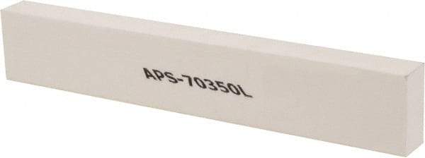 Made in USA - 320 Grit Aluminum Oxide Rectangular Polishing Stone - Extra Fine Grade, 1" Wide x 6" Long x 1/2" Thick - Exact Tool & Supply