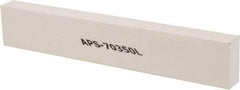 Made in USA - 320 Grit Aluminum Oxide Rectangular Polishing Stone - Extra Fine Grade, 1" Wide x 6" Long x 1/2" Thick - Exact Tool & Supply