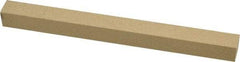Made in USA - 400 Grit Aluminum Oxide Square Polishing Stone - Super Fine Grade, 1/2" Wide x 6" Long x 1/2" Thick - Exact Tool & Supply