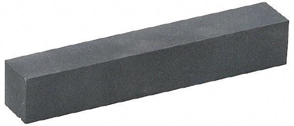Norton - 320 Grit Silicon Carbide Square Polishing Stone - Extra Fine Grade, 1/4" Wide x 6" Long x 1/4" Thick - Exact Tool & Supply