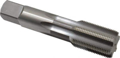 OSG - 1-3/8 - 12 UNF 3B 6 Flute Bright Finish High Speed Steel Straight Flute Standard Hand Tap - Bottoming, Right Hand Thread, 6-1/16" OAL, 3" Thread Length, H4 Limit, Oversize - Exact Tool & Supply