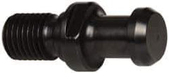 Parlec - C Style, BT40 Taper, M16x2 Thread, 15° Angle Radius, Standard Retention Knob - 2.12" OAL, 3/4" Knob Diam, 0.28" Flange Thickness, 1.142" from Knob to Flange, 0.669" Pilot Diam, 0.276" Coolant Hole, Through Coolant - Exact Tool & Supply