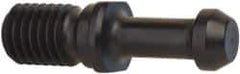 Parlec - C Style, CAT40 Taper, 5/8-11 Thread, 60° Angle Radius, Standard Retention Knob - 2.31" OAL, 0.589" Knob Diam, 0.13" Flange Thickness, 1.268" from Knob to Flange, 0.635" Pilot Diam - Exact Tool & Supply